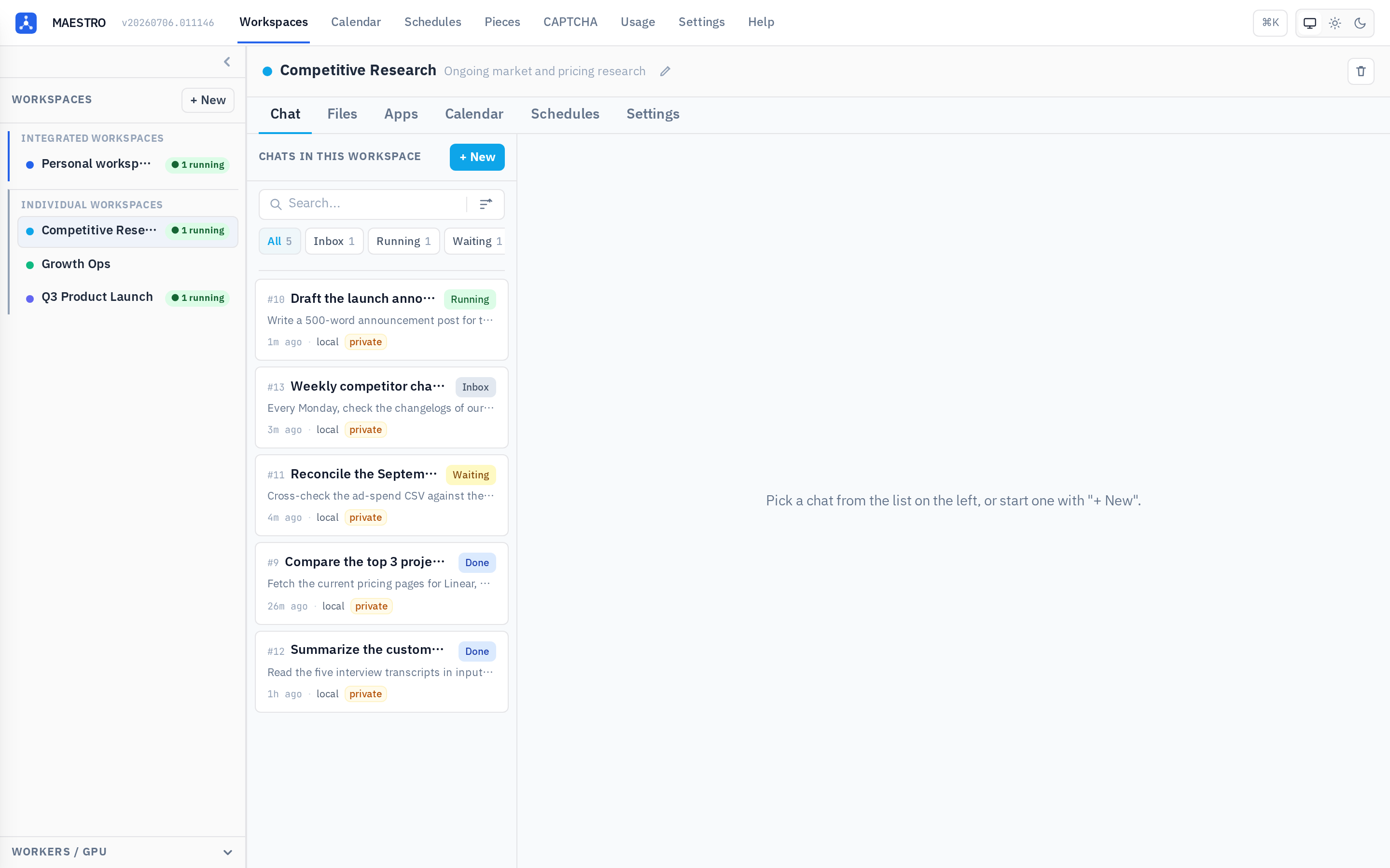 Chat list